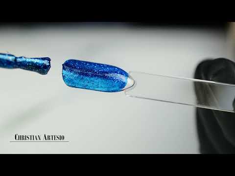 Ημιμόνιμο Βερνίκι Νυχιών Νο 089 Μπλε Ανοιχτό Glitter Παγιέτα 10ml