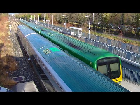 IE 22000 and 29000 Class DMU Trains - Clonsilla Station, Dublin
