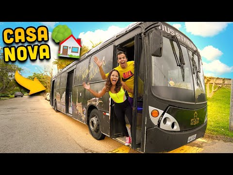 TRANSFORMAMOS O ÔNIBUS EM UMA CASA COMPLETA! - LOUCURA!
