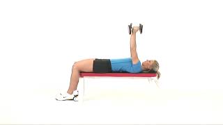 Bench Dumbbell Triceps Extension exercise video thumbnail