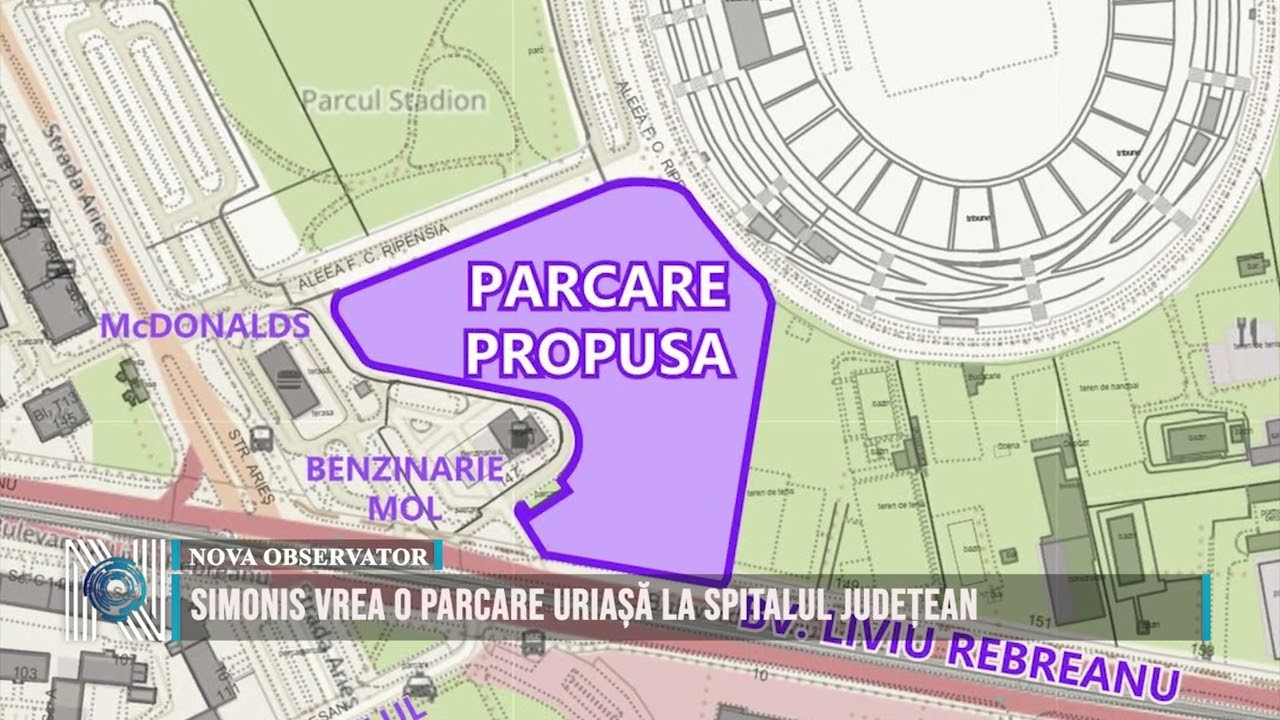 Simonis vrea o parcare uriașă la Spitalul Județean