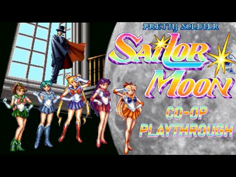 Pretty Soldier Sailor Moon (Arcade) CO-OP Playthrough / Punishing in the name of celestial bodies XD
