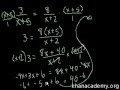 Рационални уравнения с едно неизвестно 