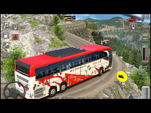 Crazy Uphill Bus Driver Sim 3D - Offroad Bus Simulator - Android Gameplay