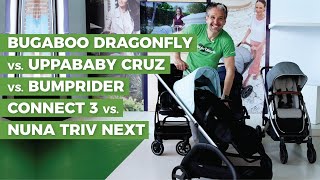 Bugaboo Dragonfly vs. UPPAbaby Cruz vs. Bumprider Connect 3 