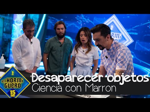Marron sorprende haciendo desaparecer objetos con una misteriosa solución - El Hormiguero