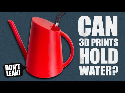 Are 3D prints water tight?