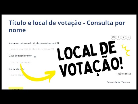 Vídeo: Local de Votação: como consultar e dúvidas frequentes
