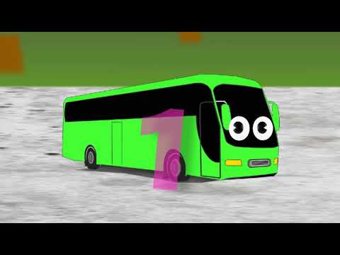 10 автобусов Считаем автобусы Для малышей