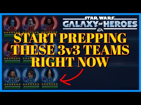 3v3 TEAMS TO PREP RIGHT AWAY