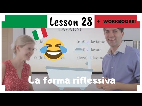 Learn Italian in 30 Days | #28 | Italian Reflexive Verbs And Pronouns (Eng/Ita Subs + WORKBOOK)