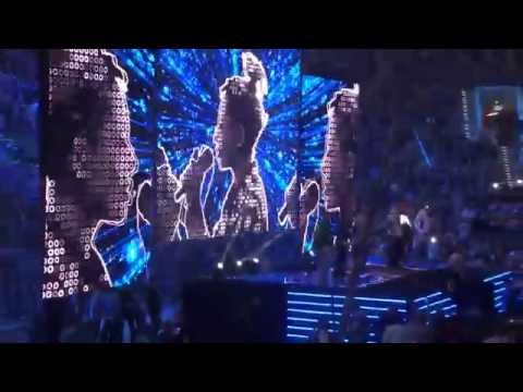 otwarcie gali KSW 33 - 28.11.2015 Kraków Arena (Aleja Gwiazd - Matheo - wokal Anna Karwan)