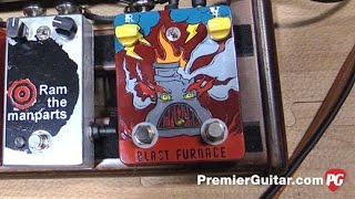 Video thumbnail for NAMM '17 - Fuzzrocious Pedals Blast Furance & Baxstabber Demos by Premier Guitar