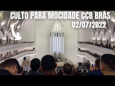 CULTO PRA MOCIDADE CCB BRÁS 02/07/2022 | HINO CCB 76 - CRISTO JESUS SUA MÃO ME DÁ