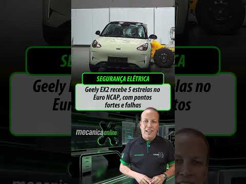 Geely EX2 recebe 5 estrelas no Euro NCAP, com pontos fortes e falhas