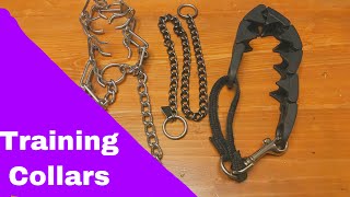 Training Collars. Prong, Starmark & Choke chains.