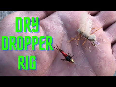DRY/DROPPER RIG (fly fishing)