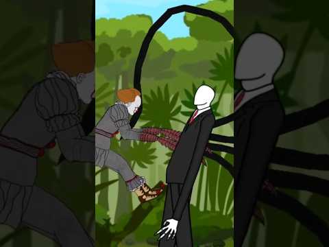 Pennywise vs Slenderman #pennywise #slenderman