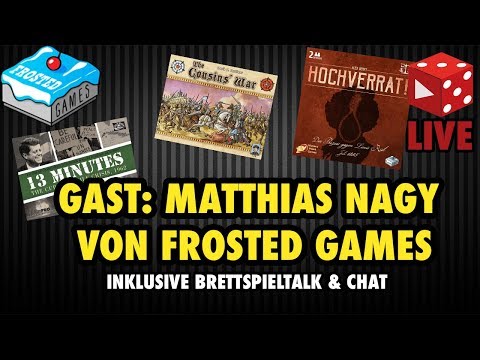Zu Gast: Matthias Nagy von Frosted Games (13 Minuten, Cousin's War, Hochverrat!)