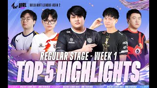 TOP 5 | Wild Rift League-Asia 2 | Week 1