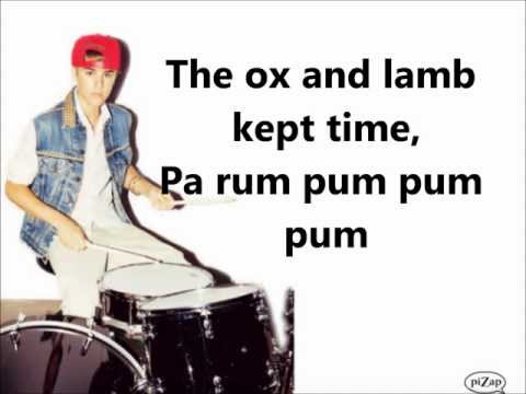 Drummer Boy Justin Bieber Lyrics