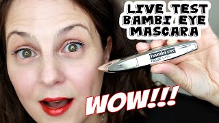 WOW WIMPERN mit der Bambi Eye False Lash? LIVE TEST Volumen Mascara Loreal Paris