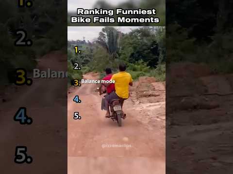 Ranking Funniest Bike Fails Moments 😱 #shorts #funnyvideo #memes