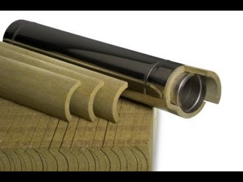 ISOVER Protect IS K Rohrschalen - Schornstein Dämmung zum Einbau in zweischalige Edelstahlkamine