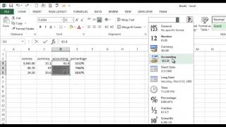 Number Formatting - Currency, Accounting and More - Excel 2013