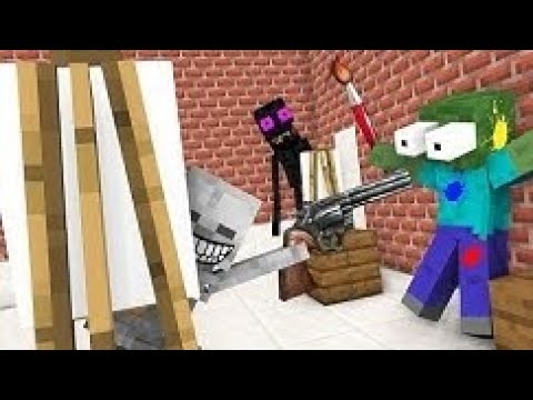 Monster School : DRAWING CHALLENGE NEW EPISODE - Minecraft Animation (Resubido)