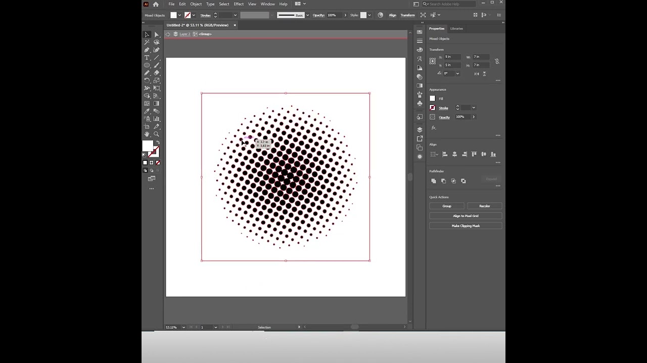 Abstract Halftone Globe logo Symbol Icon Vector in Adobe Illustrator #shorts