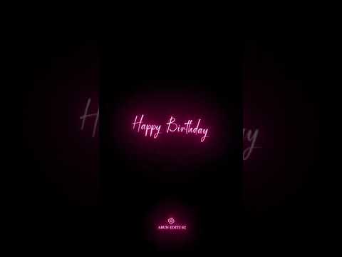 Happy Birthday | Neno Lyrics | Viral Video | Black Screen Video .