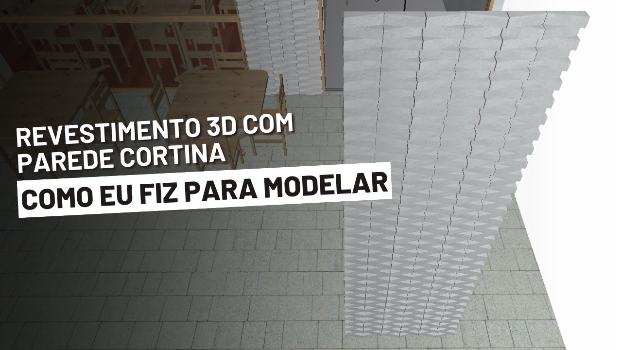 Modelando um revestimento 3D de um levantamento que fiz com parede cortina