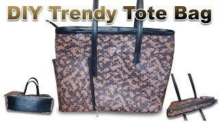 DIY Trendy Tote Bag Tutorial | How to Sew a Tote Bag Step by Step | Easy Sewing 
