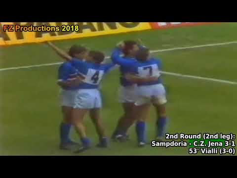 1988-1989 Cup Winners' Cup: UC Sampdoria All Goals (Road to the Final)