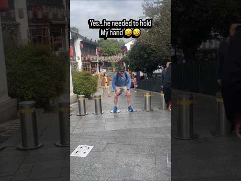 He didn't expect the barrier to lift him up