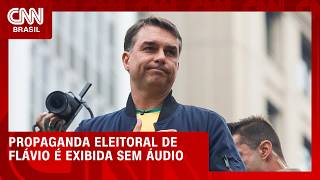 Vídeo: “Não vão calar a minha voz”, diz Flávio Bolsonaro após propaganda eleitoral sem áudio | CNN 360°