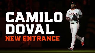 Camilo Doval's New Entrance is FIRE | Upgraded Lighting Effects at Oracle Park | Multiple Angles