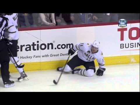 Scrum end of 2nd period Mar 20 2013 Dallas Stars vs Colorado Avalanche NHL Hockey