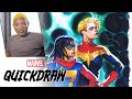 Brian Stelfreeze draws Captain Marvel & Ms. Marvel | Marvel Quickdraw