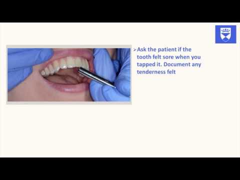 Urazy zębów - część 5 - testy opukiwania
