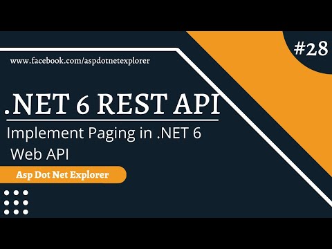 Paging in ASP NET Core 6 Restful Web API using Entity Framework with Repository Pattern | Pagination