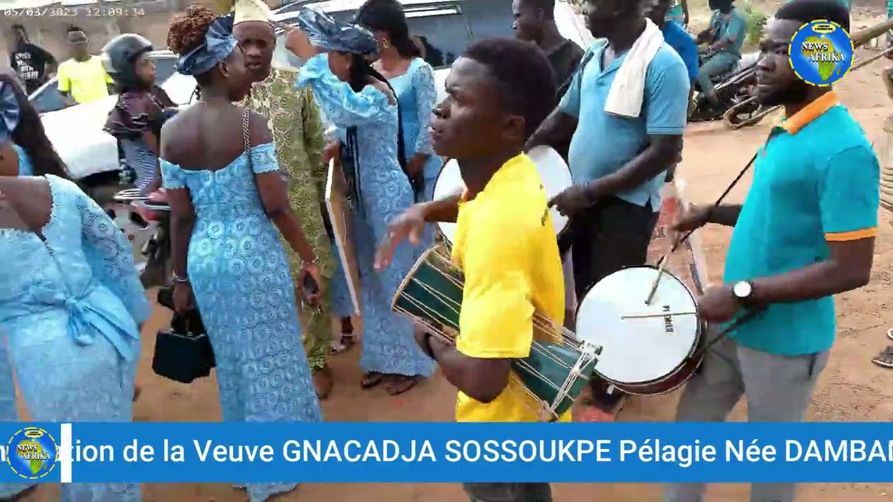 REPORTATGE SUR LA CEREMONIE D'INHUMATION DE LA VEUVE GNACADJA