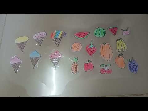 DIY how to make ice creams and fruits 🍇🍉🍈🥝🍓🍎🌽🍦🍨