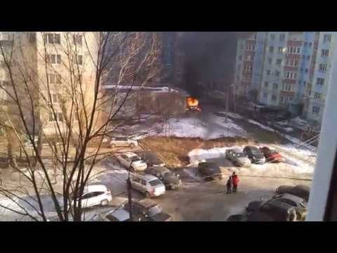 Взрыв машины | Рязань, Московский район | 25.01.2015