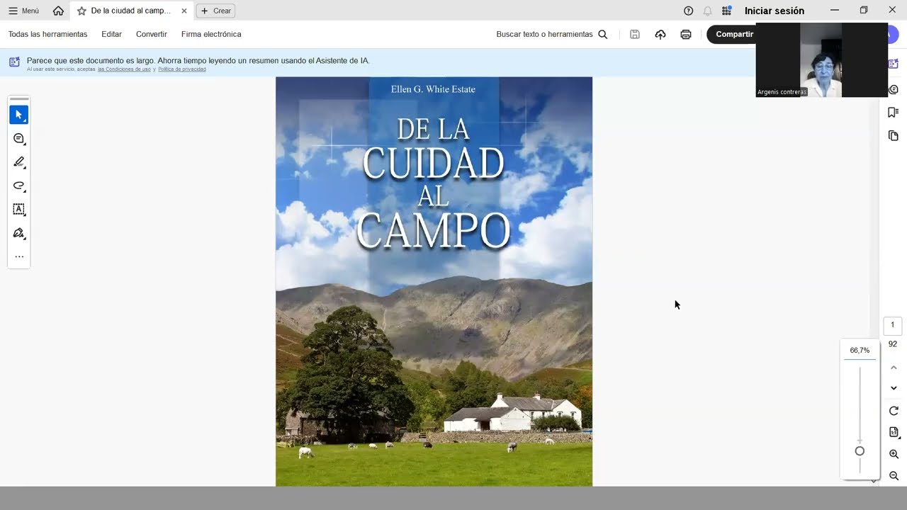 DE LA CIUDAD AL CAMPO. Escuela Sabática. Tema 9. Argenis Contreras.