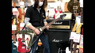 Video thumbnail for Epiphone Original Collection Flying V Olive Drab Green #21041530477 Tone Check by Ochanomizu Kurosawagakki
