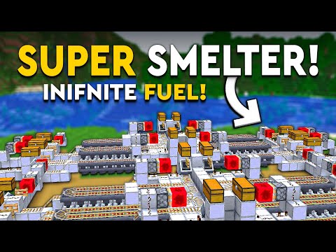 Minecraft BEST SUPER SMELTER 1.21 - NEW & INFINITE FUEL - 40000 ITEMS P/HR!