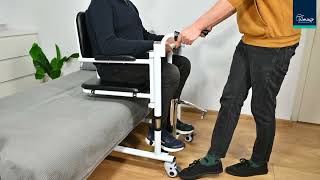 Hydraulické prenosné toaletné kreslo a zdvihák 3v1 SAFE-TRANSFER