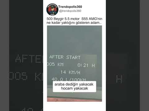 Mercedes S55 AMG'nin Ne kadar Yaktığını Gösteren Adam😮💰